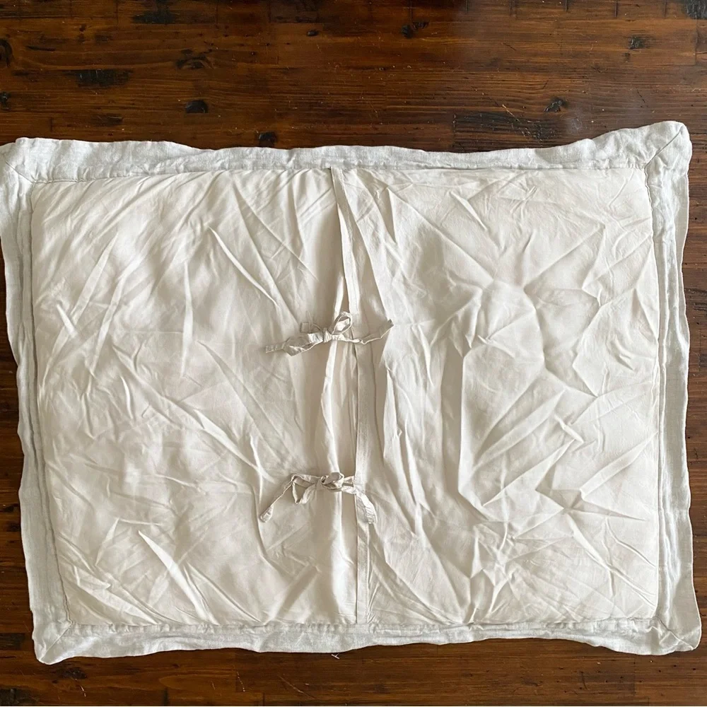 PINE CONE HILL By Annie Selke Standard‎ Linen Puff  Sham In Natural Pillowcase 1